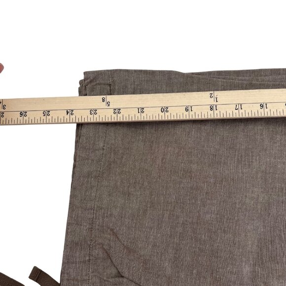 Liz Claiborne Women's Linen-Blend Drawstring Pants Size 12 Brown Lightweight - Picture 10 of 10